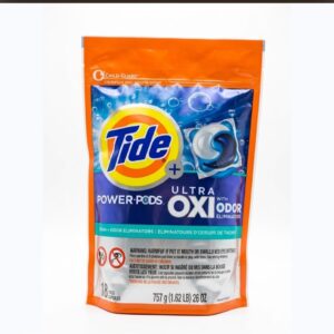 Tide Power Pods Detergente Ultra Concentrado Oxi En Capsulas  / 18 Pack /757Gr.