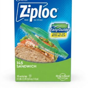 Ziploc Grip’s Seal Bolsas Para Sandwich / 145 Unidades